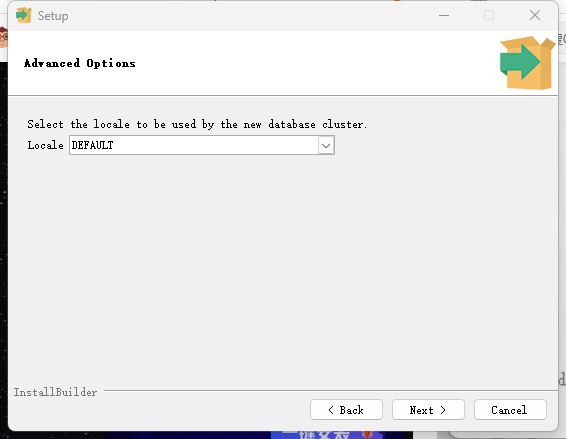 PostgreSQL数据库集群地区配置界面